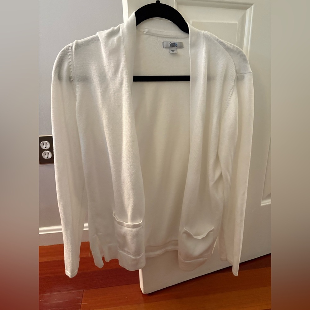 Croft & Barrow White Cardigan